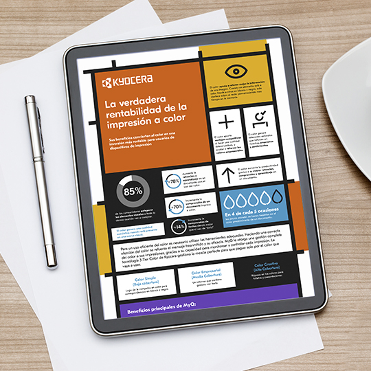 Optimizado de uso del color infografia