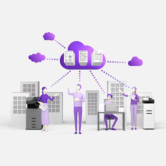 Funciones de Kyocera Cloud Print and Scan Funciones de Kyocera Cloud Print and Scan